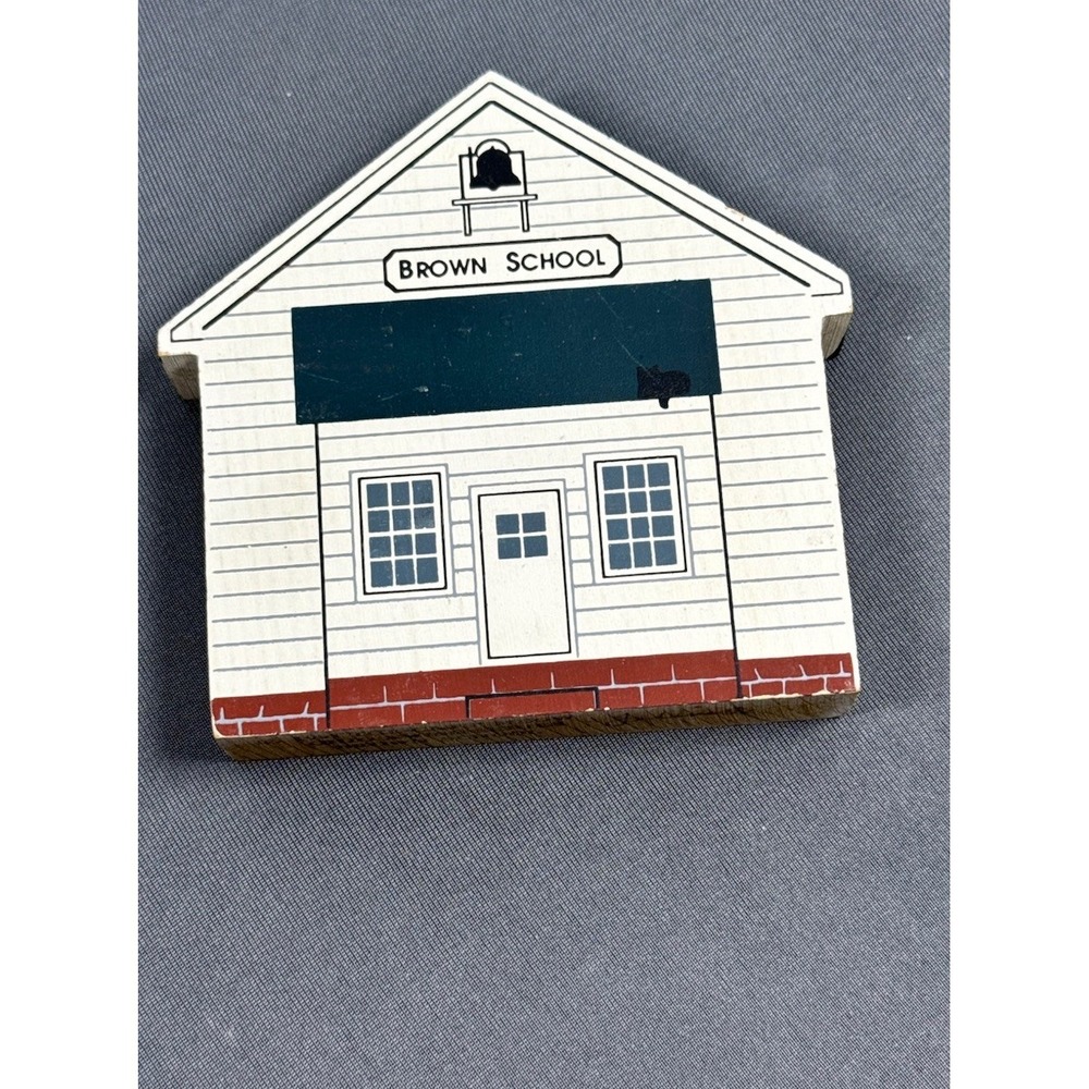 Cat's Meow Village Brown School Ohio Amish Series 1991 Faline Jones '92 Vintage